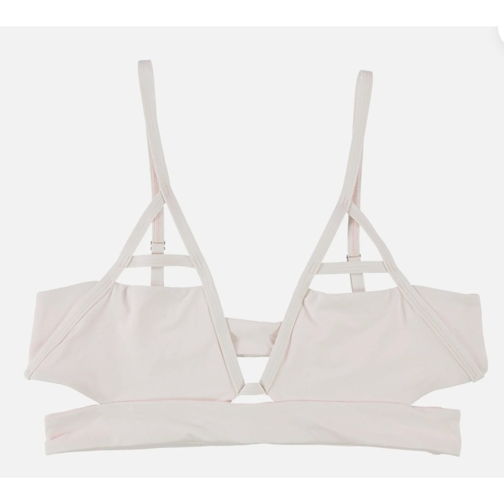 Tavik Jessi Bikini Top Large White Strappy Cage Swimwear Beachwear